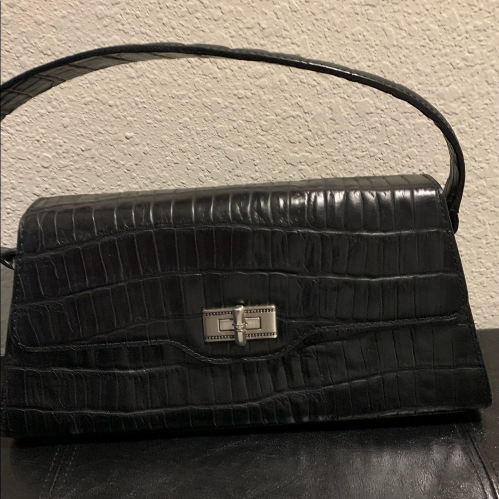 Antonio Melani crocodile embossed leather
